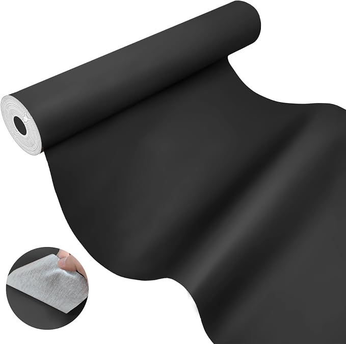 Leather Repair Patch 17X158 Inch Self Adhesive Leather Repair, Large Leather Repair Tape for Couches, Furniture, Car Seats, Cabinets, Sofa, Handbags (Black, 17X158 Inch)