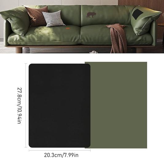 SYLVASS Self Adhesive Leather Repair Patches for Couch, Sofas, Furniture, Car Seats, Office Chairs, Pack of 2 Black