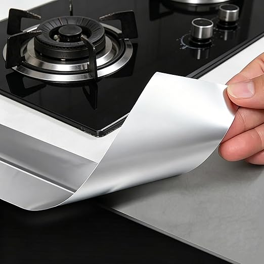 Aluminum Foil Tape, 3.2mil Thick, 5 Inch x 55 Yards (165ft), Heavy Duty Waterproof, High Temperature Resistant, No Residue, for HVAC Duct Sealing, Metal Repair & Insulation