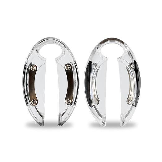 Restaurantware Wine Bottle Foil Cutter 1 Piece 1.9 x 0.7 Inches Ergonomic Wine Foil Remover Portable Opener Tool Durable Plastic Clear Razor-Sharp Accessory for Easy Removal