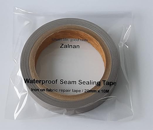 Seam Sealing Tape Iron on Patch Repair Gore Clothing Jackets Pants Waterproof Fabric Mending Clothes Textile Adhesive (Grey)