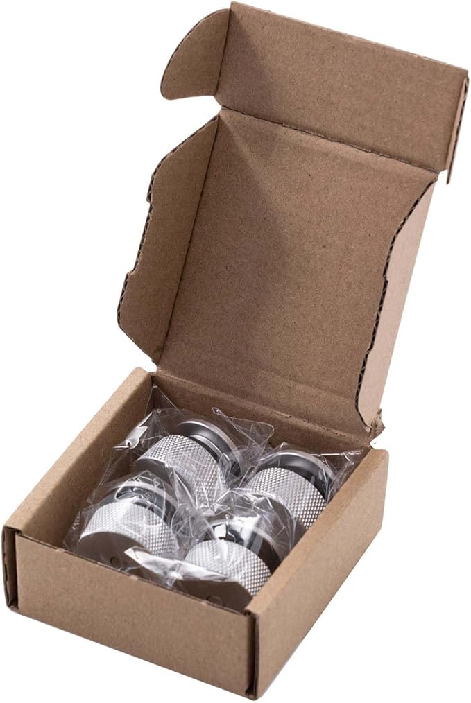 4 Pack Aluminum Alloy Welding Helmet Fasteners with Non-Slip Silicone Washer - Durable Pipeliner Replacement Parts (Silver)