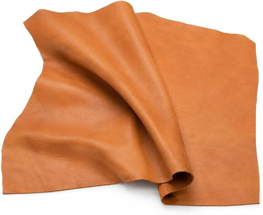 Reed Leather Hides - Cow Skins (12 X 24 Inches 2 Square Foot, Orange) | Arts and Crafts