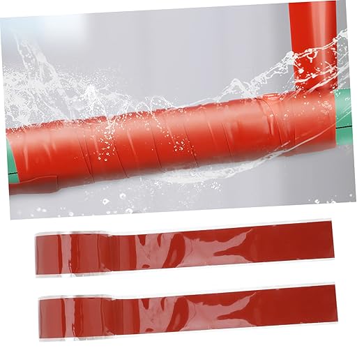 Pipe Sealing Tape Self Adhesive Silicone Rubber Leak Repair Tape for Plumbing Flexible Sealant for Water Pipes Faucets Heating Joints Red