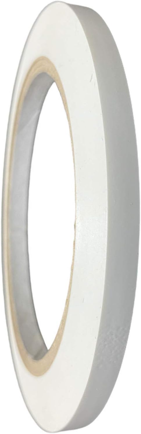 GGR SUPPLIES T.R.U. CVT-536 White Vinyl Pinstriping Dance Floor Tape: 1/4 in. Wide x 36 yds. Several Colors