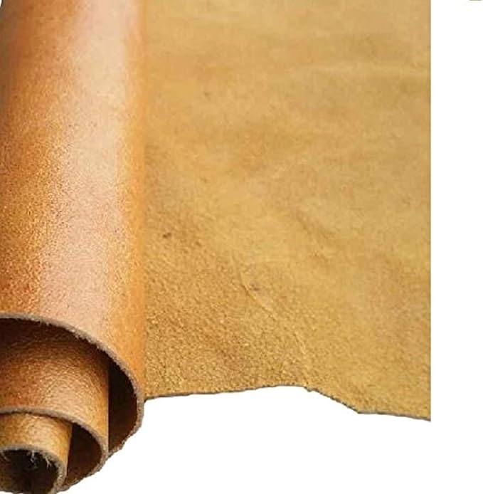 REED Leather HIDES - Cow Skins for Upholstery Crafts (20 Square Foot, Camel)