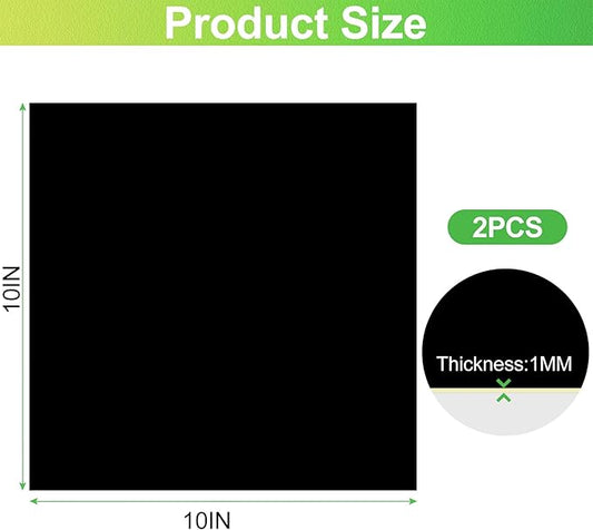 ToLanbbt 2PCS Pond Liner Repair Patch, 10'' x 10'' Self Adhesive Waterproof EPDM Liner Repair Patch Kit Thickened Rubber Pond Seam Peel and Stick Seam Kit for EPDM Garden Cover