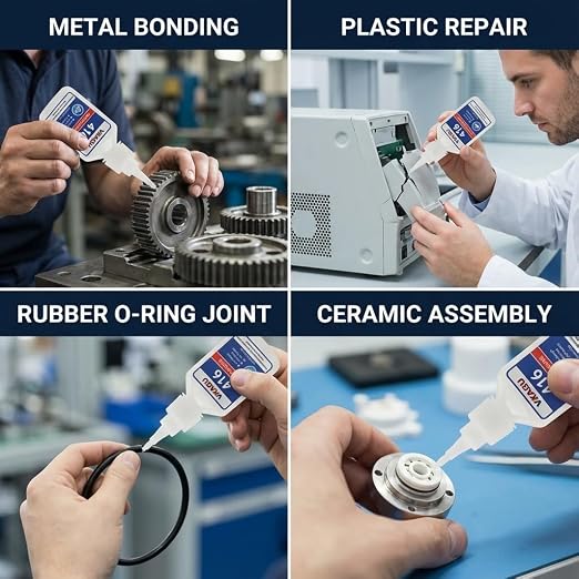 416 Super Bonder Instant Adhesive Clear for High Temp & Vibration 20g Suitable for Metal Plastic and Rubber 2 Pack