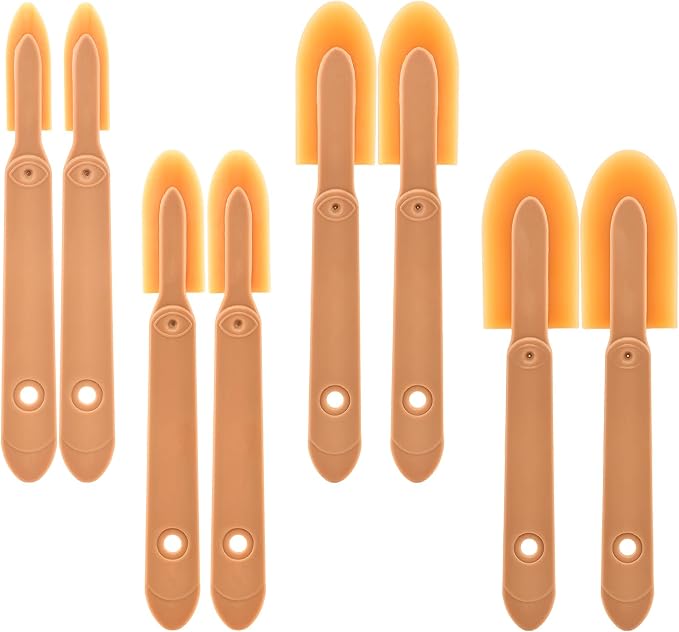 8 PCS Rubber Caulking Spatulas Tool, Reusable Sealant Spatula Spreader 4 Sizes, Finishing & Smoothing Caulk Tool Set, Caulking Remover for Bathroom, Kitchen, Tile & Window