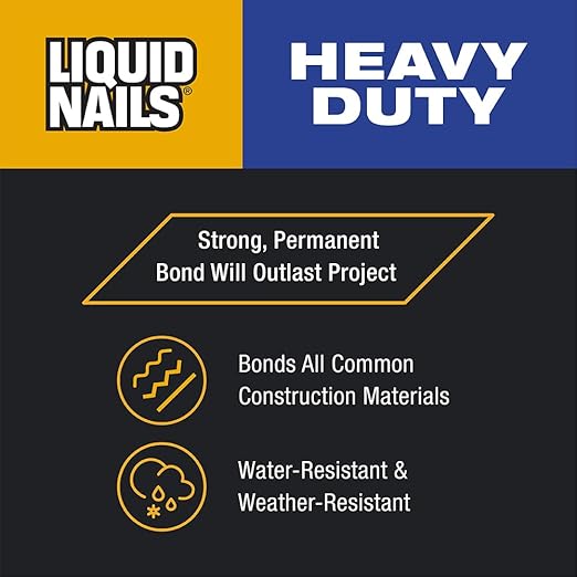 Liquid Nails Heavy Duty 28 oz. Tan Latex-Based Construction Adhesive Low VOC, 12 Pack