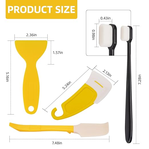 YIBECO 11pcs UV Resin 3D Printer Must-Have Tools, Scrapers, Silicone Spatulas,Brushes for Resin Transfer Cleaning and Protection Release FEP Film Vat Tank,3D Printer Accessories (11PCS)