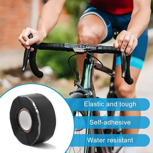 LOQJSS 16.4FT Silicone Grip Tape for Pull Up Bar,Self Fusing Silicone Tape,Silicone Tape, Grip Tape for Handles, Waterproof Rubber Wrap for Pull Up Bars, Barbells, Dumbbells