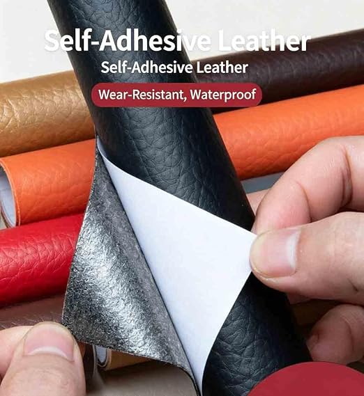Thickened Wearproof PU Leather Repair Patch, Self-Stick Invisible Mending Tape for Automotive Seat Sofa Cushion Furniture (Gold,19x30 inch)