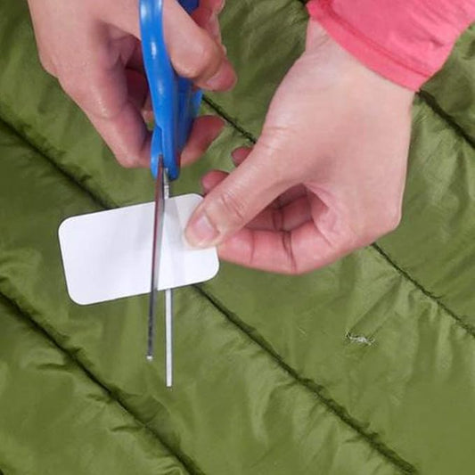GEAR AID Tenacious Tape Mini Patches with Peel-and-Stick Adhesive to Fix Holes and Tears in Winter Gear, Down Puffer Jackets, Sleeping Bags, Tents, and Rain Gear, Black, 1 Pack