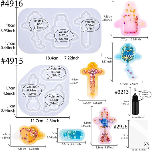 Resin Shaker Molds Kits Set with Films Medical Angels