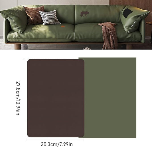 SYLVASS Self Adhesive Leather Repair Patches for Couch, Sofas, Furniture, Car Seats, Office Chairs, Pack of 2 Dark Brown