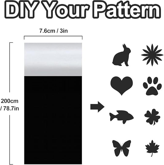 Waterproof Fabric Repair Tape Tent Repair Kit - Outdoor Gear Tenacious Fix Tape Self Adhesive Nylon Patches for Clothes, Tent, Down Jacket, Backpack, 78.8 x 3 Inches Black
