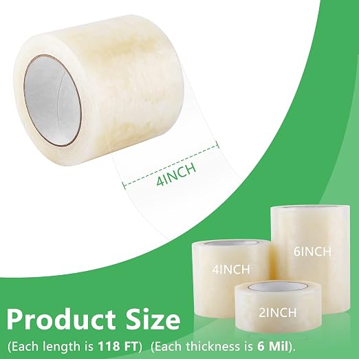 Miuwauer 4In x 118Ft Greenhouse Repair Tape Heavy Duty Greenhouse Coverings Damage Repair Tape Long Term UV Stabilized Outdoor Adhesive for Patching Sealing Seaming Plastic Film Polyethylene Sheeting