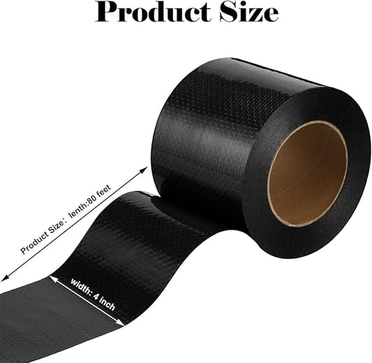 Frienda RV Underbelly Tape RV Underbelly Material Corrugated Waterproof Flex Mend Repair Belly Tape Thick Adhesive Patch Fabric Sealing for Camper Mobile Home Travel Trailer Repair(4 Inch x 82 Feet)