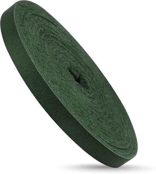 Ringsun 1/4 Inch Wide Flat Leather Strips for Crafts, Full Grain Leather Strap Cord String for Crafts, Tooling (2mm Thick 72.5 Inches Long Green)