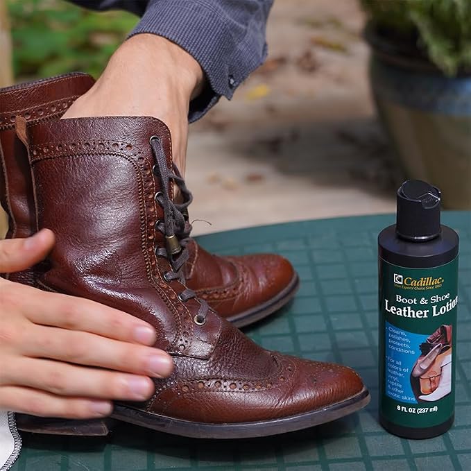 Cadillac Leather Cleaner and Boot and Shoe Conditioner Bundle