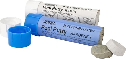 2-Part Set | Swimming Pool & Spa Repair | Easy DIY | Fix Cracks Leaks Underwater or Above | Concrete, Fiberglass & Variety of Other Surfaces | by Atlas Minerals