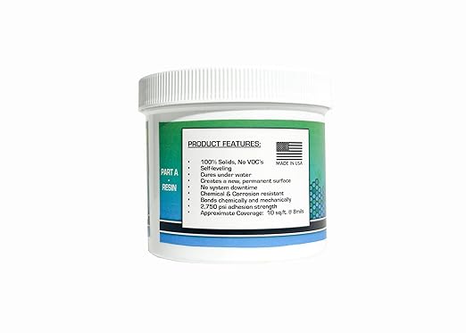 Loggerhead Supershell Drain Pan Sealant - 2 Part Epoxy Kit | Ideal for HVAC and Hot Water Heaters | Chemical and Corrosion Resistant Waterproof Barrier | Permanent Protection (400G Kit - 1 Pack)