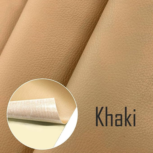 20 X 78 Inches Leather Repair Kit for Furniture, Waterproof Leather Tape Patch Couch Covers Car Seat Repair Self Adhesive Leather Repair Kit (Khaki)