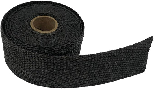 Newtex ZetexPlus® 2 Inch x 15 Feet Black Exhaust Header Wrap — High Temp Fiberglass Heat Tape 1500°F Continuous / 2000°F Peak — Headers, Mufflers, Pipes, Manifolds — Made in USA