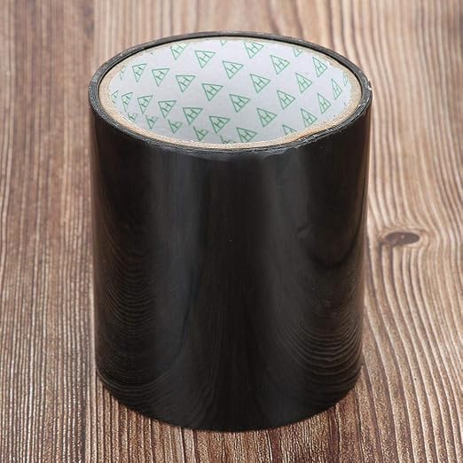 Fdit Flexible Waterproof Tape, Super Strong Adhesive Patch, Black, 150x10cm, PVC Material, for Water Pipes, Faucets, PE Pipes, Plastic Basins