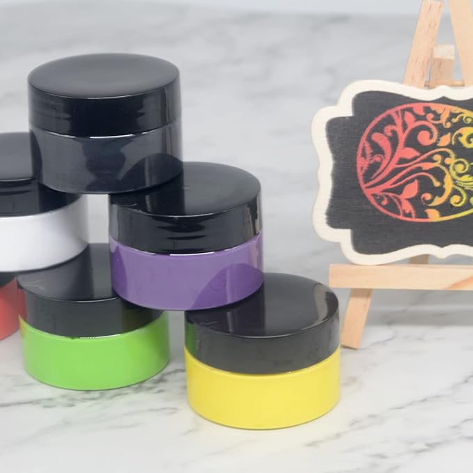 Chalk Paste Chalk Paste for Silk Screen Stencils .Screen Printing Ink ,Pigment for Wood, T-Shirts, Fabric, Chalkboard DIY Home Decor (12 Bottles)