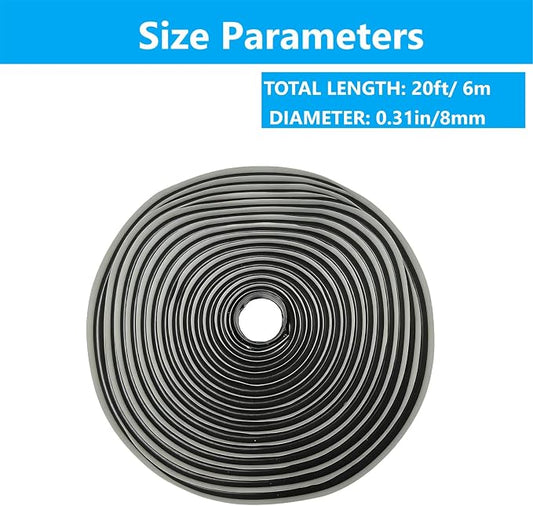 Butyl Sealing Rope 5/16" X20ft long for Tuf-Tite and Polylok Septic Tank Risers
