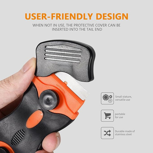 Multi functional cleaning shovel tool, ergonomically designed, suitable for paint scrapers on glass, stickers, tones, stickers, labels, sealants, adhesives