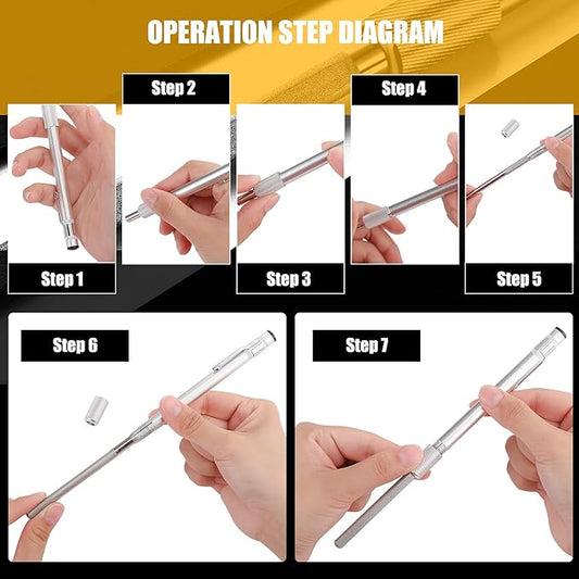 Honoson Diamond Glass File Crystal Repair File Metal Grit Tool Cemented Carbide Metal Grit Tools Crystal Glass Diamond Repair(1 Piece)