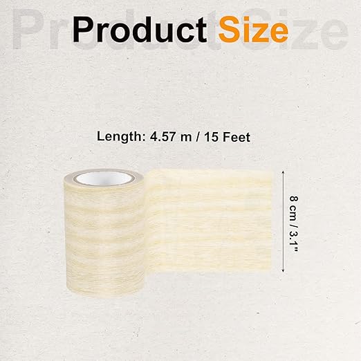 PATIKIL Wood Grain Tape 3.1" x 15 Ft, Self-Adhesive Wood Texture Repair Tape Realistic Wood Effect Contact Paper Patch for Furniture Cabinets Floor Walls Home Decoration, Light Yellow Oak