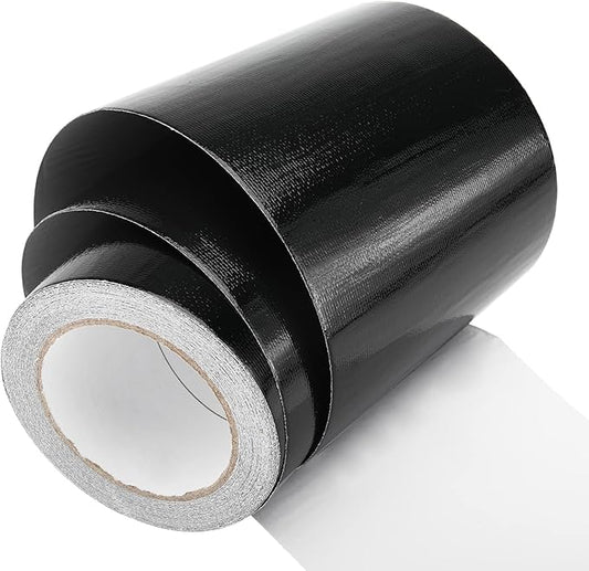 RealPlus 6" x 50' RV Underbelly Tape Waterproof Belly Tape with Permanent Sealing Adhesive for Camper Travel Trailer Mobile Home, Tear Repair Patch