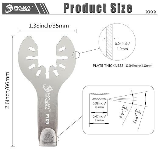 Hooked Cutter Blade for Precision Work - Planked Deck Caulking Removal for Clean Cuts in Tight Spaces(2-Pack)