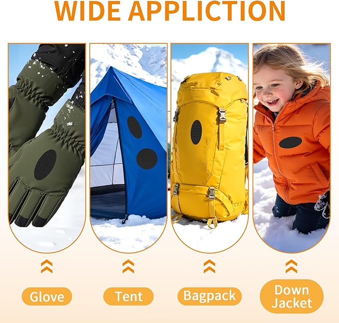 Waterproof Self-Adhesive Fabric Repair Tape - Tent Repair Kit,51pcs Nylon Fabric Patches for Tent, Jacket, Clothes, Puffer Down Jacket,Sleeping Bag, Outdoor Gear Tenacious Repairs Tape, Black