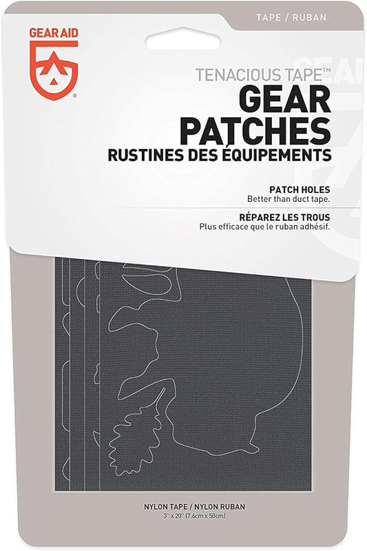 GEAR AID Tenacious Tape Repair Patches – Peel-and-Stick Nylon Gear Patches for Jackets, Tents, Sleeping Bags, Backpacks, and Outdoor Gear – Fix Rips, Tears, and Holes, Wildlife, 3”x20”