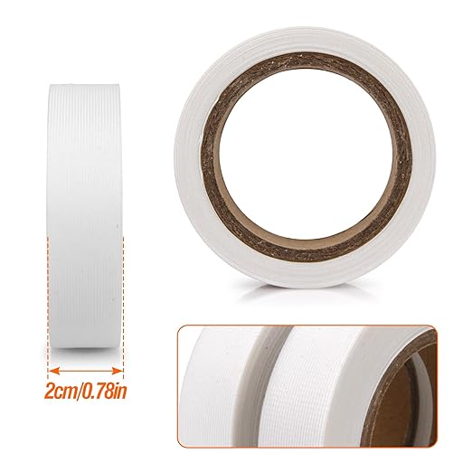 TPU Seam Sealing Tape – Waterproof Heat-Seal Fabric Repair Tape for Tents, Outdoor Gear, and Apparel, 0.79 in x 5.47 yd, White