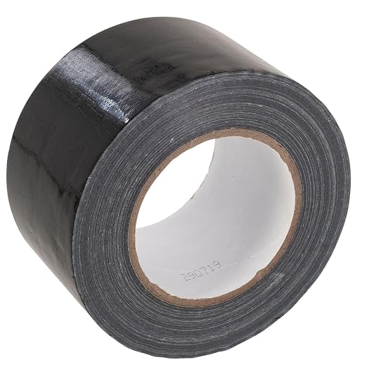 GTSE Wide Duct Tape, Black, 3 Inches x 55 Yards (164 ft), Heavy Duty, Waterproof Repair Tape for Indoor or Outdoor Use, 16 Roll