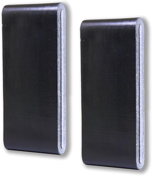 Travel Size Black Duct Tape 2-Pack - Pocket Size Flat Mini Roll - for Repairs Outdoors Emergency Crafts - 1.88 inch x 5 Yards per Pack