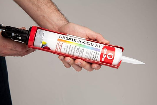Red Devil 0409 Create A Color Caulk, 9.4 oz Cartridge, Tintable, 1 Pack