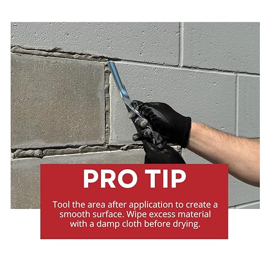 Akona Mortar Repair Tube for Tuckpointing, Sealing, and Repairing Stone, Brick, and Block Walls, Gray, Paintable, Fast Drying (10 Ounce, 1) (Pack of 3)