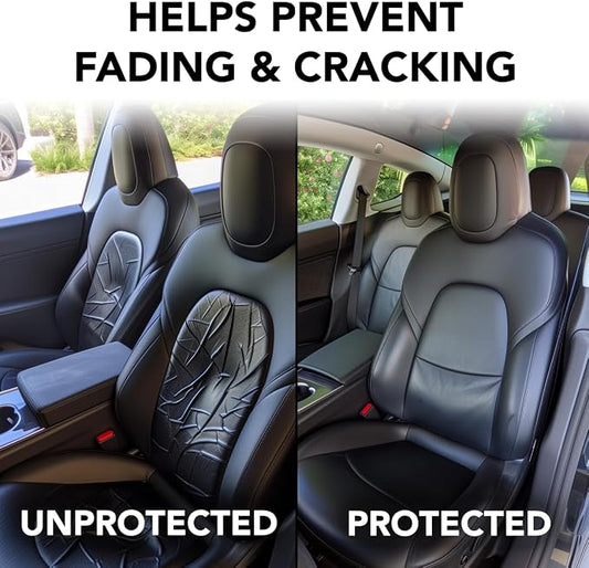 Interior Protect Conditioner for Tesla Vegan Leather Seats - Biodegradable, Superior UV Protection for Tesla Cleaning Products Interior, for Tesla Model 3 Y S X Car Accessories 2025