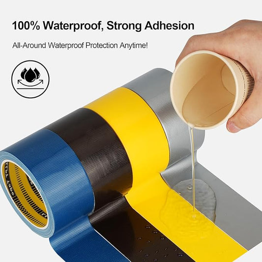 LLPT Duct Tape Dark Brown Premium Grade 2.36 Inches x 108 Feet Heavy Duty Easy Tear Strong Adhesive for Moving Packing Color Coding Art Craft DIY Projects Repair (DT254)