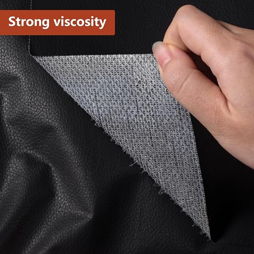 Leather Repair Tape 15.7inx78.7in Self-Adhesive | Self-Adhesive, Vinyl Patch Kit for Couch, Furniture, Sofa, Office Chair, Handbag, Black