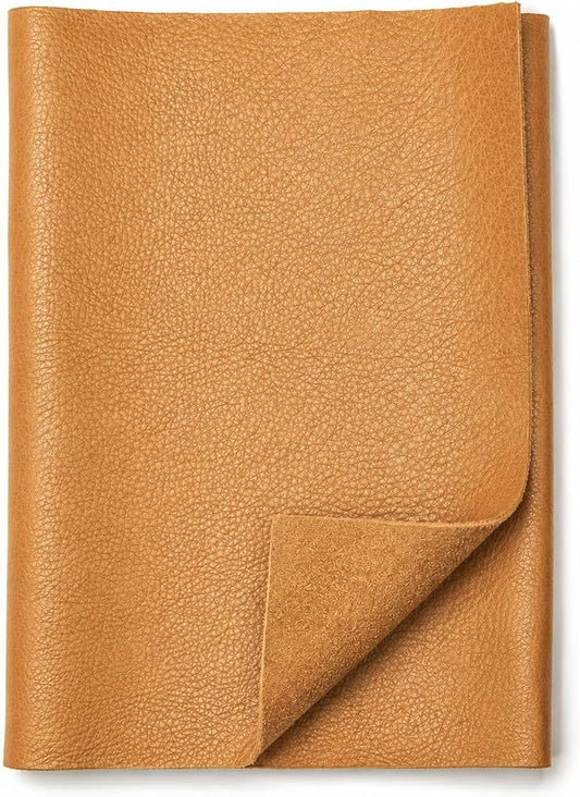 REED Leather HIDES - Cow Skins for Upholstery (100 Square Foot, Camel) | Arts and Crafts