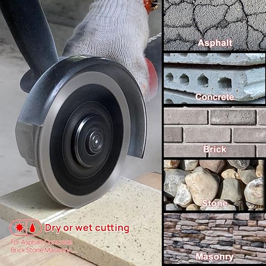 DT-DIATOOL Sandwich Tuck Point Blade - 4-1/2 Inch Mortar Raking Crack Chaser Dual Diamond Blade 7/8"-5/8" Arbor for Mortar Removal,Grout Concrete Asphalt Surfaces Repair,Masonry Brick Stone Cutting