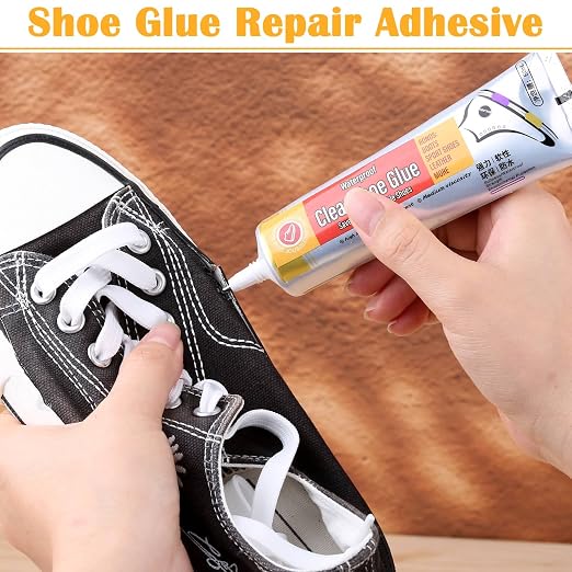 Evatage Waterproof Shoe Glue Kit for Sole Repair - Adhesive for Sneakers, Boots, Leather Handbags, Heels Fix